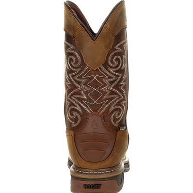 rocky iron skull composite toe waterproof western boot