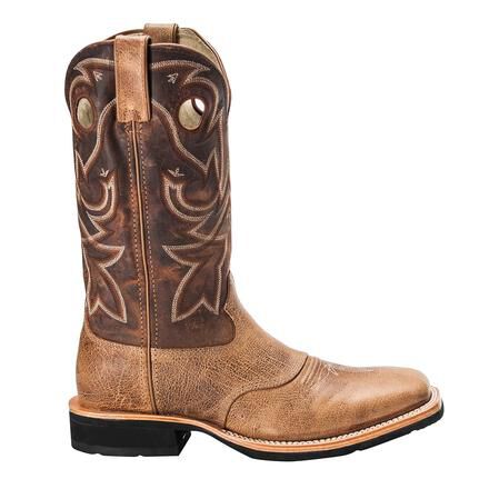 These Rocky men s Dually Crepe EX4 Western Boots are ruggedly handsome easy to get on off and have comforting features