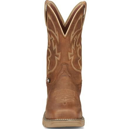 Justin Work Stampede Rush Men s Internal Met Steel Toe Electrical Hazard Waterproof Pull on Western Work Boot