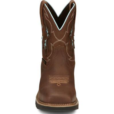 Justin Work Gypsy Chisel Women's 8-Inch Carbon Nano Electrical Hazard Waterproof Western Work Boot, , large