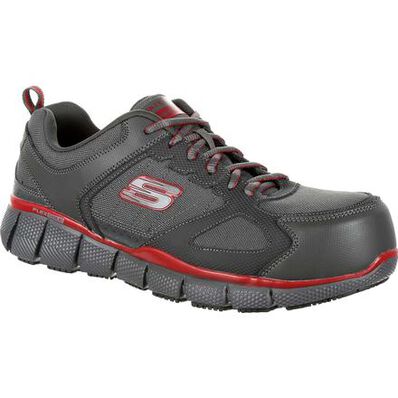 SKECHERS Telfin Composite Toe Puncture-Resistant Slip-Resistant Work Athletic Shoe, , large