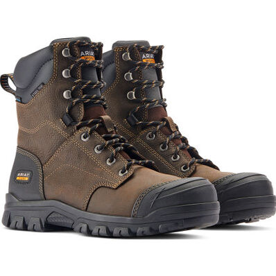 Ariat Treadfast Men's 8-inch Steel Toe Electrical Hazard Waterproof Work Boot, , large