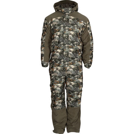 Camo insulated coveralls with hood