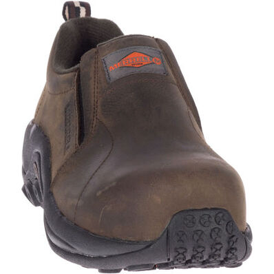 Merrell Jungle Moc Women's Composite Toe Electrical Hazard Leather Slip-On Oxford, , large