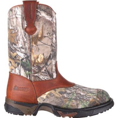 Rocky Aztec Waterproof Camo Pull-On Boots, , large