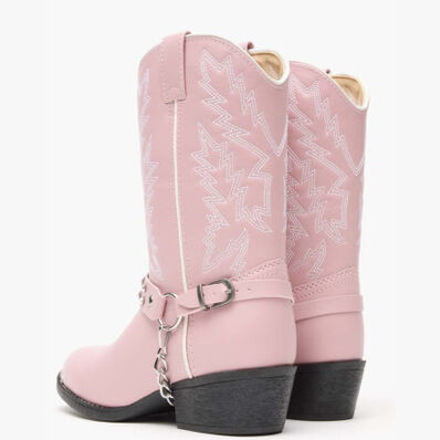 Durango® Big Kid Pink Rhinestone Western Boot, , large