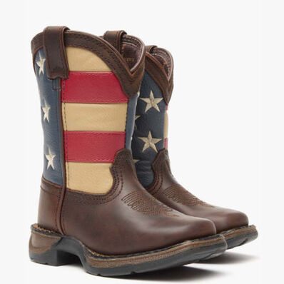 Lil' Rebel™ by Durango® Little Kids' Flag Western Boot, , large