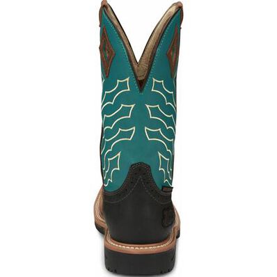 Justin Original Work Hybred Men's Steel Toe Waterproof Western Work Boot, , large