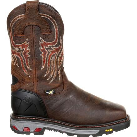 Justin Original Workboots Commander X5 Driscoll Steel Toe Internal Met Guard Waterproof Western Work Boot