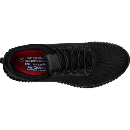 SKECHERS Work Cessnock Men s Slip Resistant Electrical Hazard Slip On Athletic Work Shoe 77188BLK