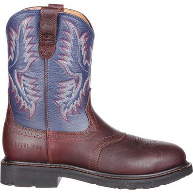 Ariat Sierra Saddle Steel Toe Western Work Boot, , large