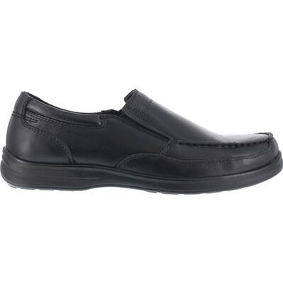 Florsheim Work Wily Steel Toe Static-Dissipative Work Slip-On Moc Toe Shoe, , large