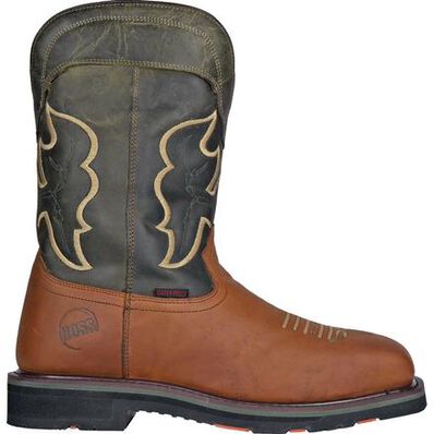 HOSS Showdown Men's 11-inch Composite Toe Puncture- Resisting Waterproof Western Work Boot, , large