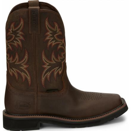 Justin Work Stampede Men s Steel Toe Western Work Boot SE4682