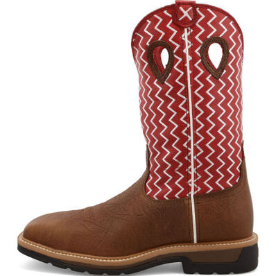 Twisted X Lite Men's 12-inch Steel Toe Electrical Hazard Western Work Boot, , large
