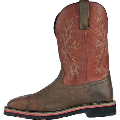 HOSS Landon Men's 11-inch Steel Toe Electrical Hazard Western Work Boot, , large