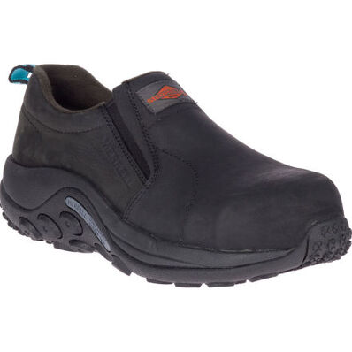 Merrell Jungle Moc Women's Composite Toe Electrical Hazard Leather Slip-On Oxford, , large