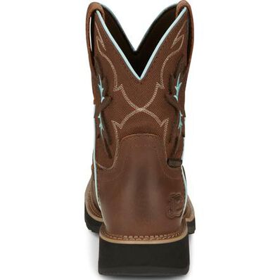 Justin Work Gypsy Chisel Women's 8-Inch Carbon Nano Electrical Hazard Waterproof Western Work Boot, , large