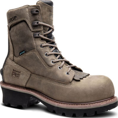 Timberland PRO Evergreen Men's 8-inch Composite Toe 400G Insulated Waterproof Logger Work Boot, , large