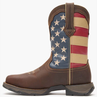 Lady Rebel Work™ by Durango® Steel Toe Patriotic Flag Work Boot, , large