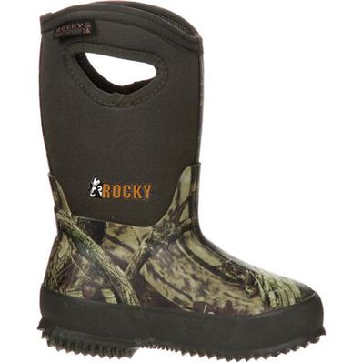 Rocky Core Big Kids' Rubber Waterproof 400G Insulated Pull-on Boot, , large