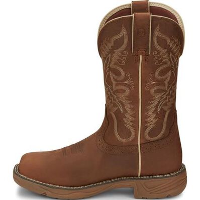 Justin Work Stampede Rush Women's Composite Toe Electrical Hazard Waterproof Pull-on Western Work Boot, , large