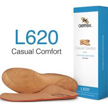Aetrex Men's Casual Comfort Flat/Low Posted Arch Orthotic