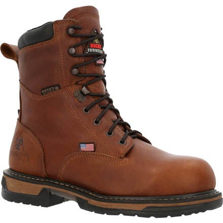 Rocky IronClad Men s 8 Inch Steel Toe Electrical Hazard Waterproof Work Boot