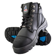 Steel Blue Parkes Zip Steel Toe Side Zip Work Boot