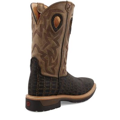 Twisted X Men's 12-Inch Alloy Toe Electrical Hazard Western Work Boot, , large