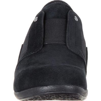 4Eursole Tempo Women's Black Gore Suede Slip-On Shoe, , large