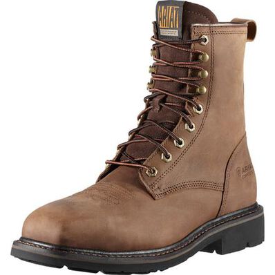 Ariat Cascade Men's 8-Inch Steel Toe Electrical Hazard Leather Work Boot, , large
