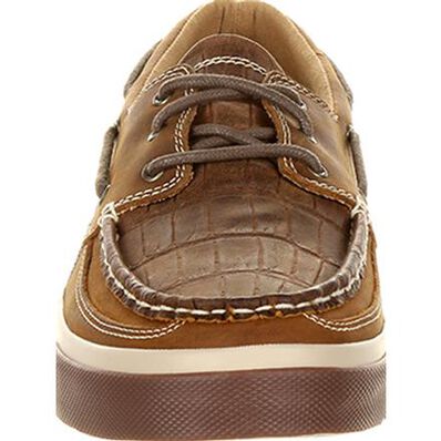 Durango® Music City™ Men's Gator Emboss Boat Shoe, , large