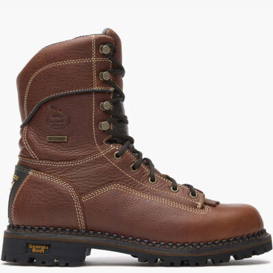 Georgia Boot AMP LT Logger Low Heel Waterproof Work Boot, , large