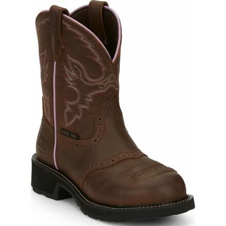 Justin Work Women s Steel Toe Western Work Boot GY9980