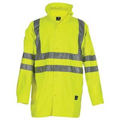 Berne Hi-Vis Waterproof Safety Coat, , large