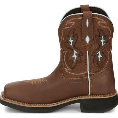 Justin Work Gypsy Chisel Women's 8-Inch Carbon Nano Electrical Hazard Waterproof Western Work Boot, , large