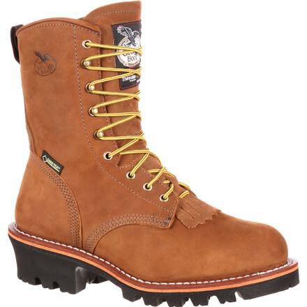 Georgia boots steel shop toe slip on