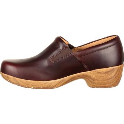 4Eursole Comfort 4Ever Women's Mahogany Slip-On Shoe, , large
