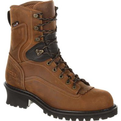 Rocky Sawblade 8" Composite Toe Waterproof Logger Work Boot, , large