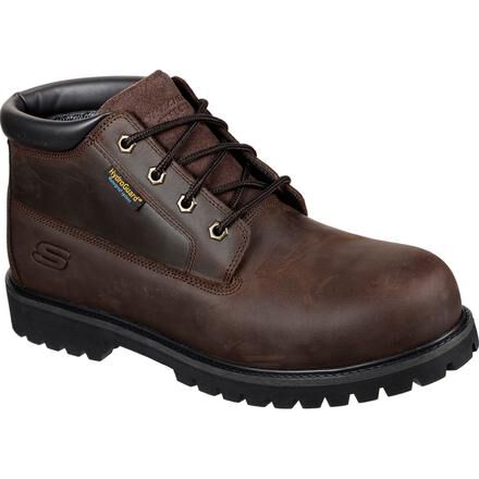 Skechers men's work boots waterproof cheap