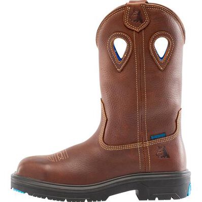 Steel Blue - Blue Heeler Men's Steel Toe Electrical Hazard Waterproof Pull-On Western Work Boot, , large