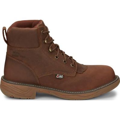 Justin Work Stampede Rush Corbett Men's 6-Inch Nano Composite Electrical Hazard Waterproof Work Boot, , large