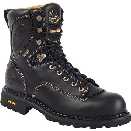 Waterproof Comfort Core Low Heel Logger featuring Kevlar GORE TEX by Georgia Boot