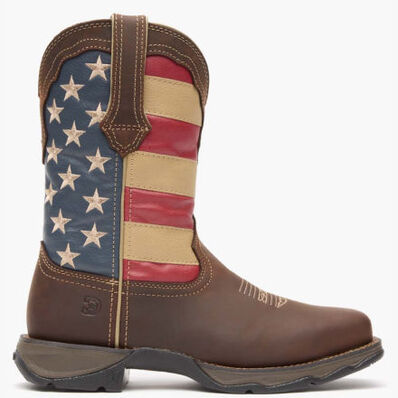 Lady Rebel Work™ by Durango® Steel Toe Patriotic Flag Work Boot, , large