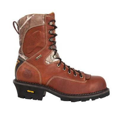 men's georgia comfort core composite toe waterproof logger work boots