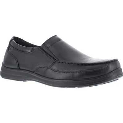 Florsheim Work Wily Steel Toe Static-Dissipative Work Slip-On Moc Toe Shoe, , large