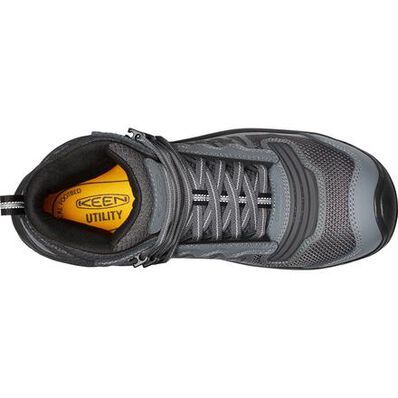 KEEN Utility Reno Mid Men's Carbon Fiber Toe Electrical Hazard Waterproof Hi-Top Athletic Work Boot, , large