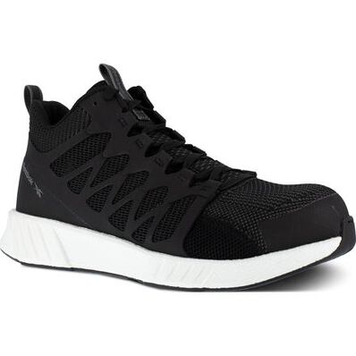 Reebok Fusion Flexweave Work Men's Composite Toe Electrical Hazard Mid-Cut Athletic Shoe, , large