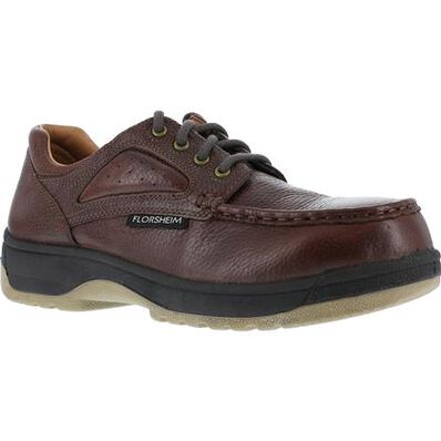 Florsheim Work Compadre Women's Steel Toe Static-Dissipative Work Eurocasual Moc Toe Oxford, , large